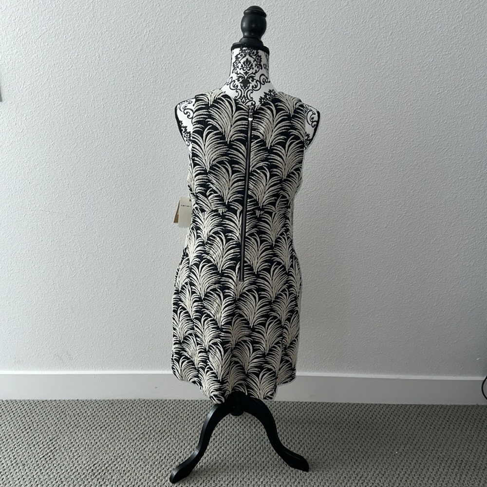 Rachel Roy Black & White Palm Leaf Print Dress Size L NWT - Picture 10 of 12